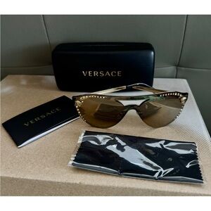 Versace Gold Studded Sunglasses- Authentic